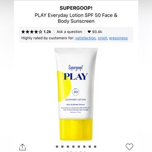 Supergoop! PLAY Everyday Lotion SPF 50